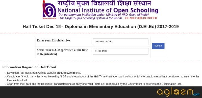 ELEMENTARY EDUCATION DIPLOMA (D.El.Ed.)