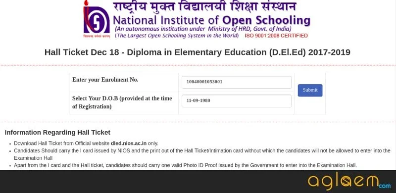 ELEMENTARY EDUCATION DIPLOMA (D.El.Ed.)