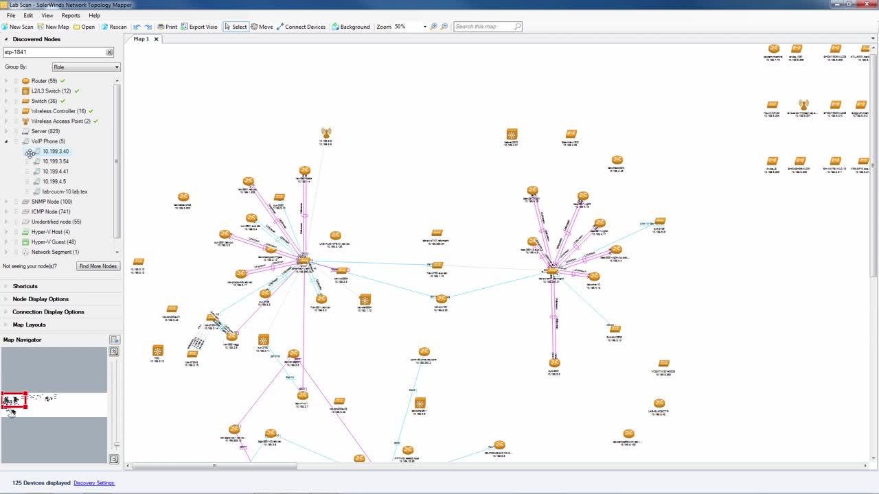 How to use solarwinds network topology mapper