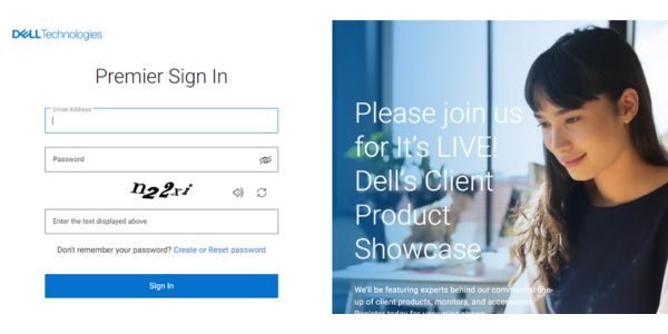 Dell Premier login