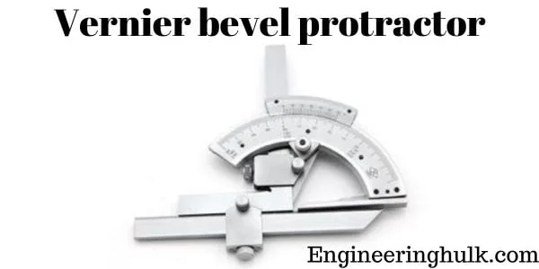 Vernier bevel protractor