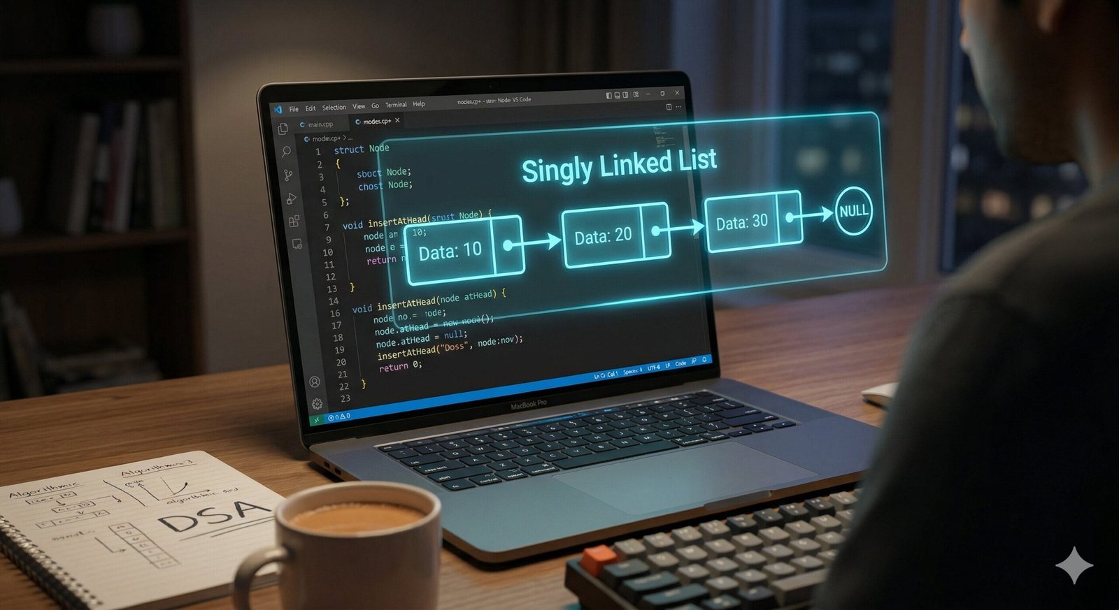 How to Implement a linked list with all basic operations in C++